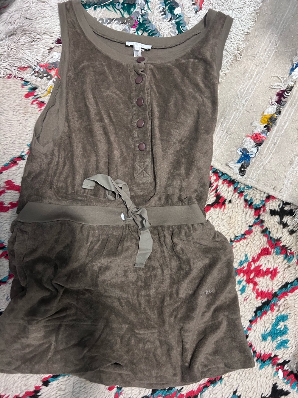 CHLOE vintage dress terry BEACH! Y2K